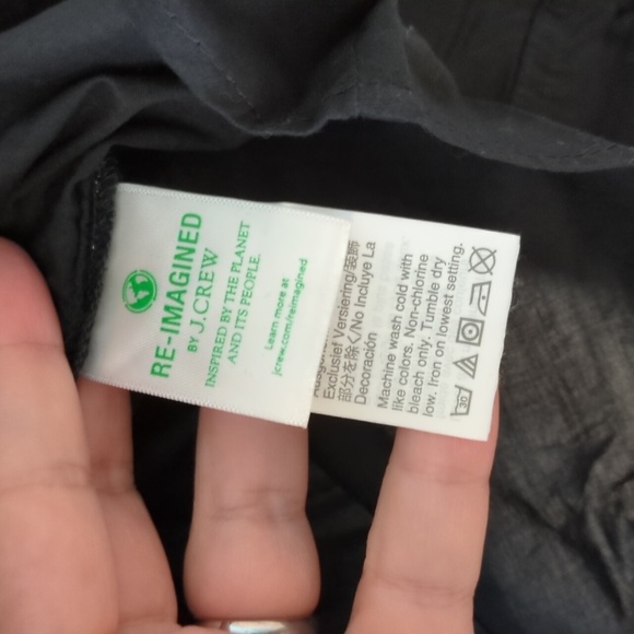 J. Crew Soutache Trim Tunic In Cotton Voile Black Shirt Cream Embellishments XS - Picture 4 of 5